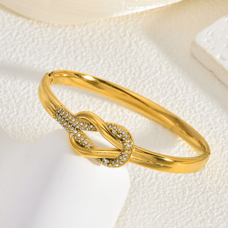 Women's Gold Plated Serpent Bangle Bracelet