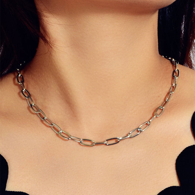 Women's Oval Link Chain Necklace